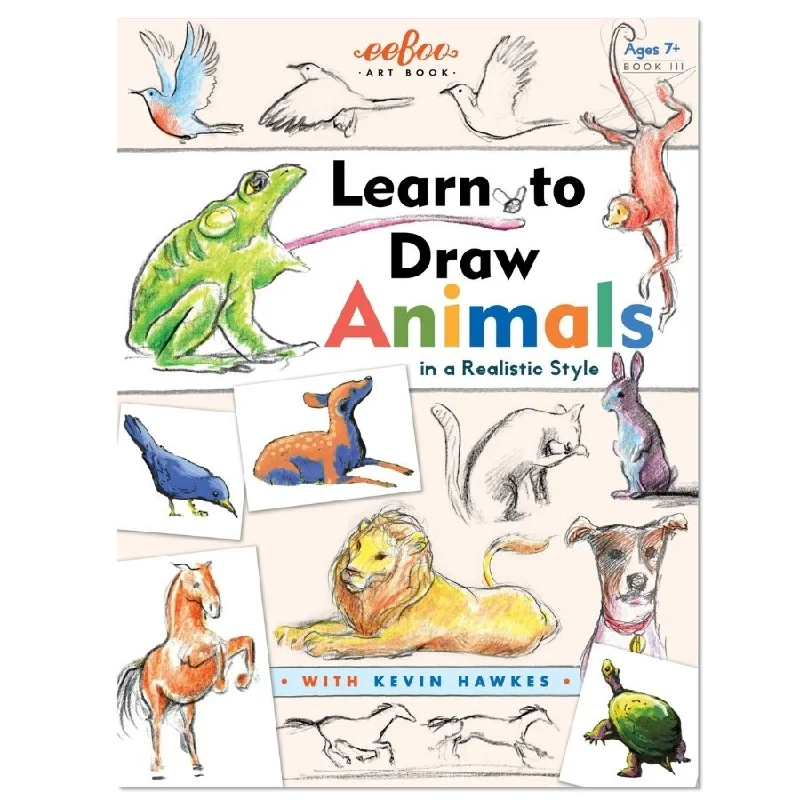 eeBoo - Learn to Draw Animals Book with Kevin Hawkes