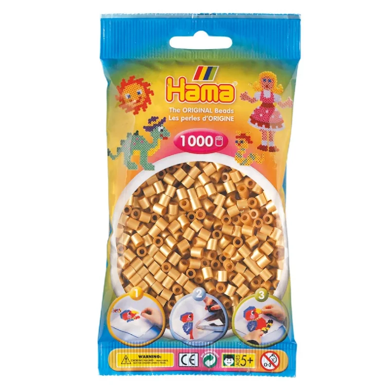 Hama Gold Midi Beads (1000 Pack)