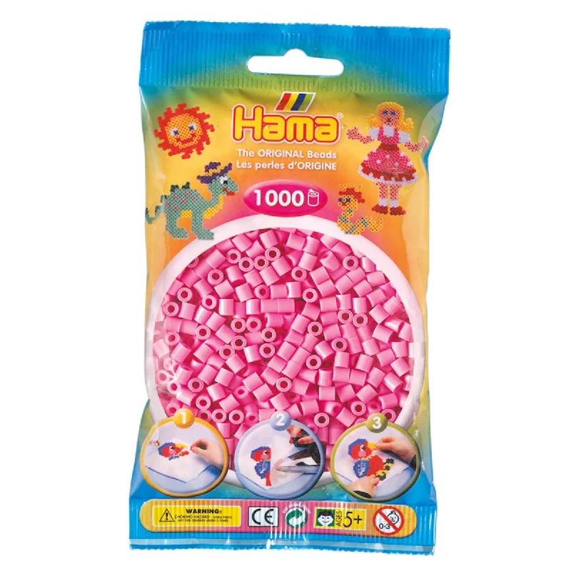 Hama Pastel Pink Midi Beads (1000 Pack)