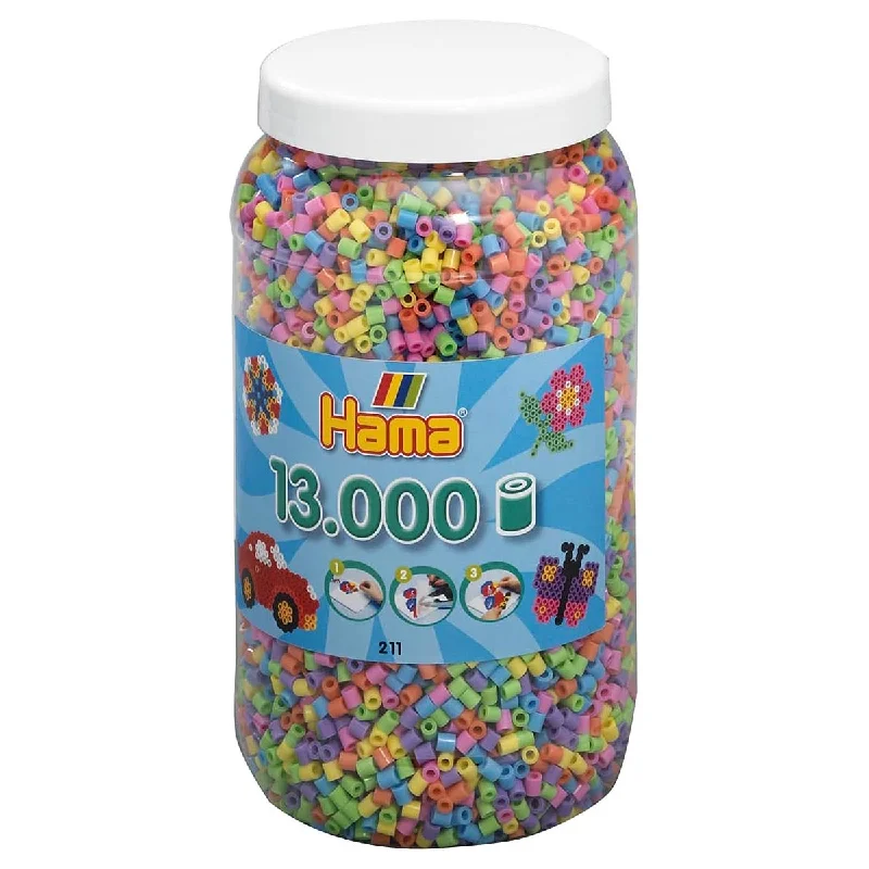 Hama Pastel Mix Midi Beads Tub (13000 Pack)