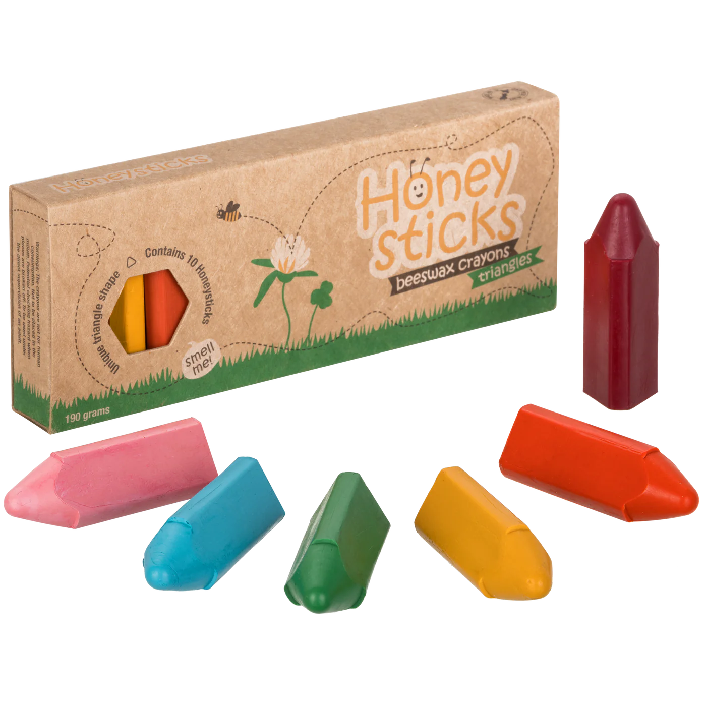 Honeysticks Triangle Crayons - Pack Of 10