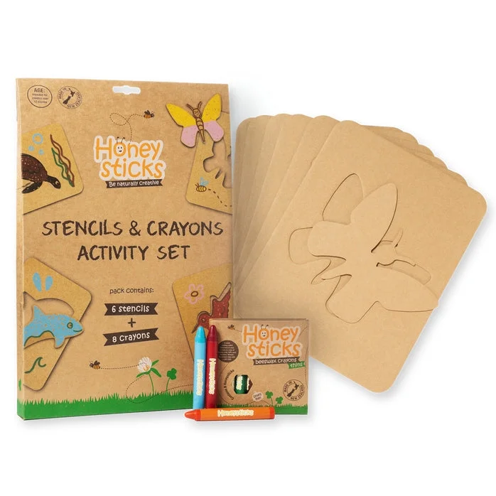 Jumbo Stencils & Crayons Activity Pack