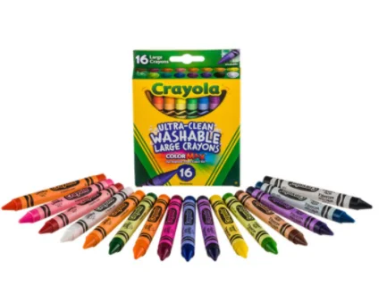 16 Ct. Ultra-Clean Washable Large Crayons