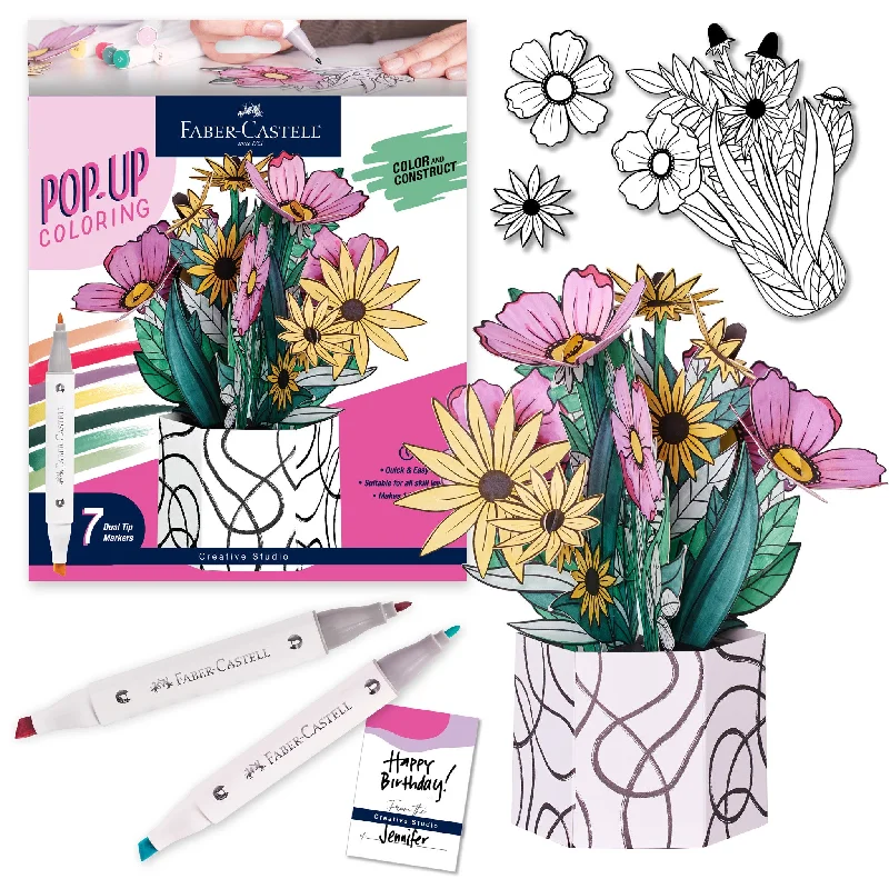 Pop Up Coloring Bouquet - Wildflower Bunch - #770430