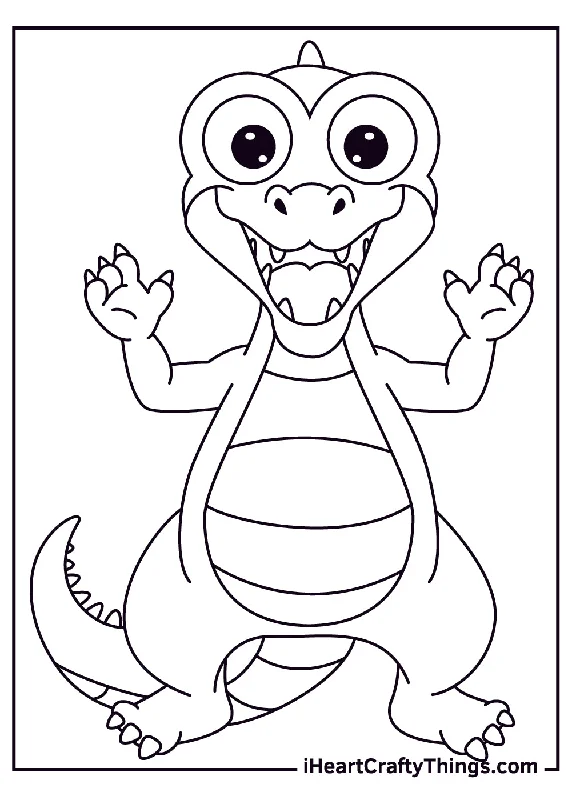 Alligators Coloring Book - 15 pages