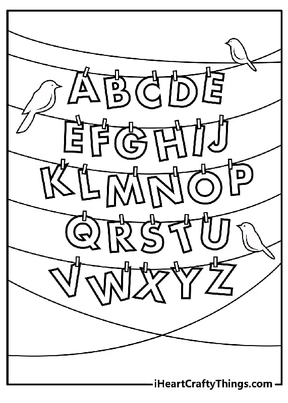 Alphabet Coloring Book - 25 pages