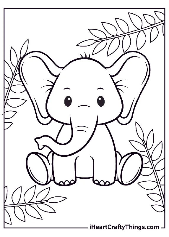 Baby Animals Coloring Book - 44 pages