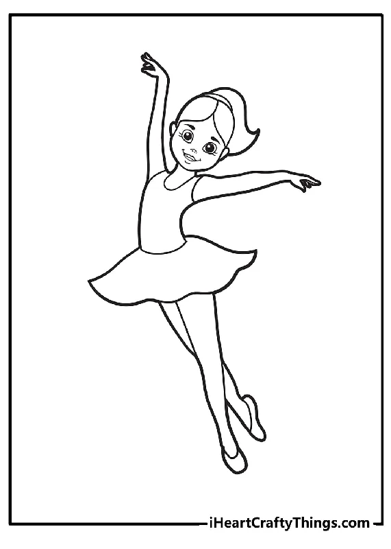 Ballerina Coloring Book - 15 pages