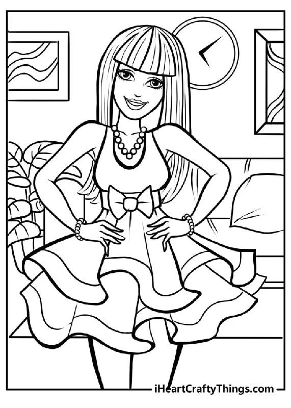 Barbie Coloring Book - 45 pages