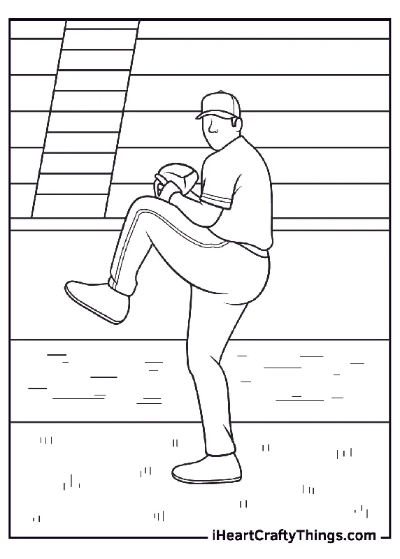 Baseball Coloring Book - 15 pages