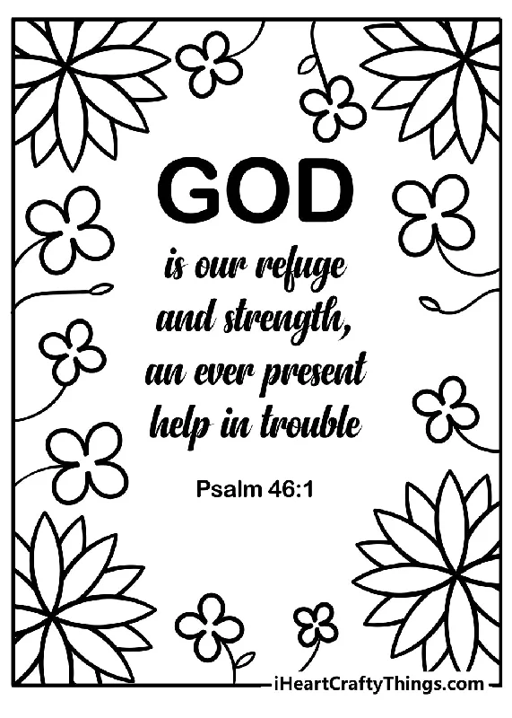 Bible Verse Coloring Book - 15 pages