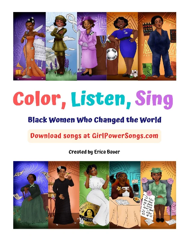 Artist Drawn Images of Black Women Who Changed the World Coloring Book