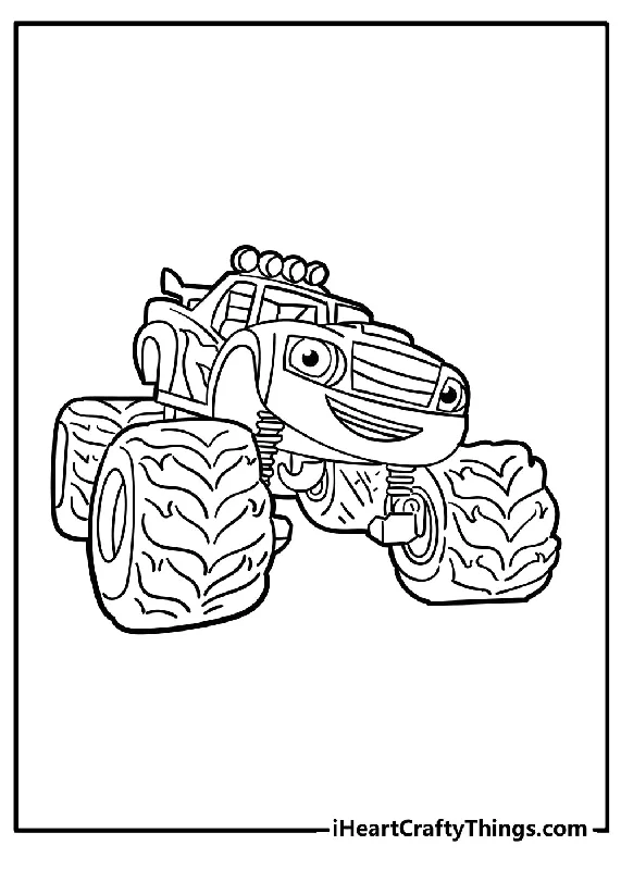 Blaze Coloring Book - 15 pages