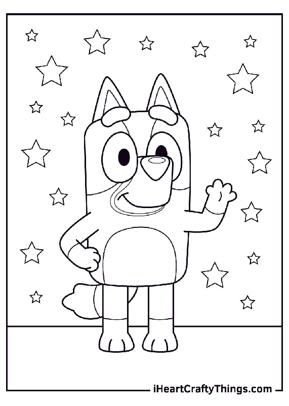 Bluey Coloring Book - 55 pages