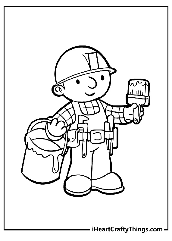 Bob The Builder Coloring Book - 15 pages