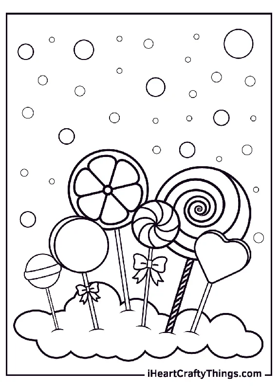 Candy Coloring Book - 15 pages