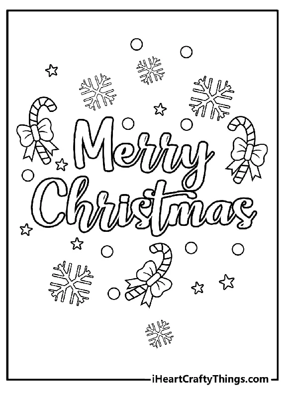 Christmas Coloring Book - 35 pages