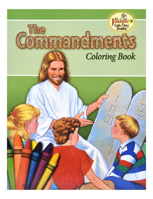 Coloring Book About The Commandments