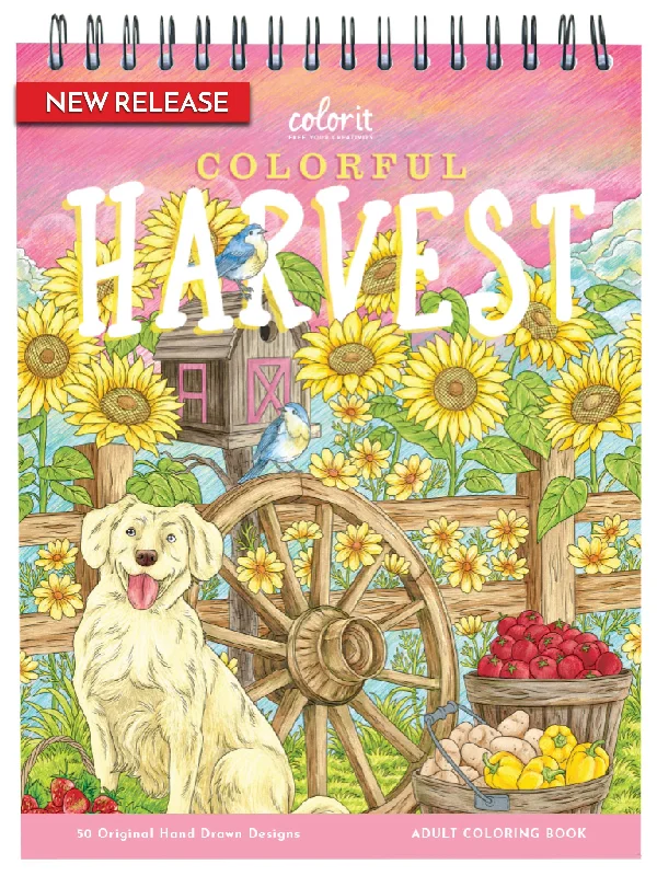 ColorIt Colorful Harvest Coloring Book for Adults Illustrated By Hasby Mubarok