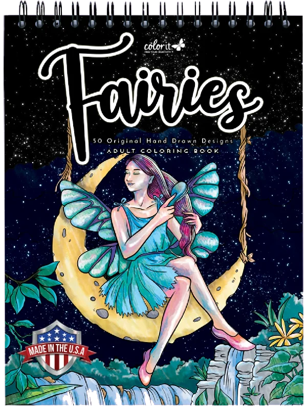 Fairies Coloring Book for Adults by Terbit Basuki