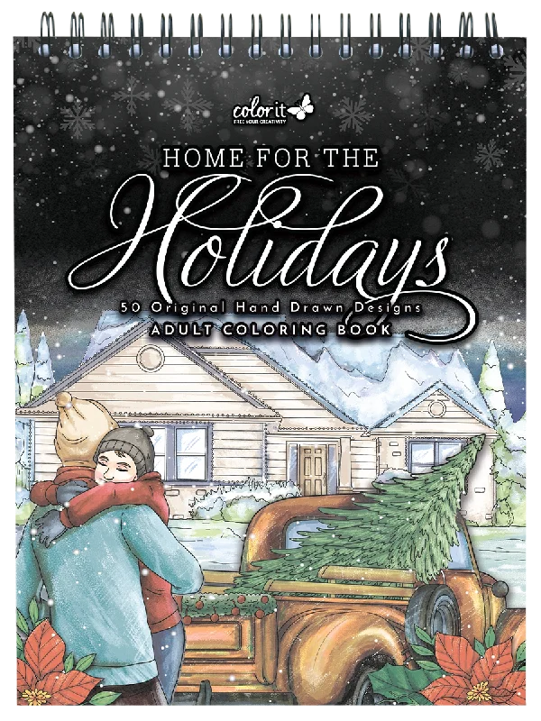 ColorIt Home for the Holidays Coloring Book for Adults by Patrick Bucoy and Jackielou Pareja