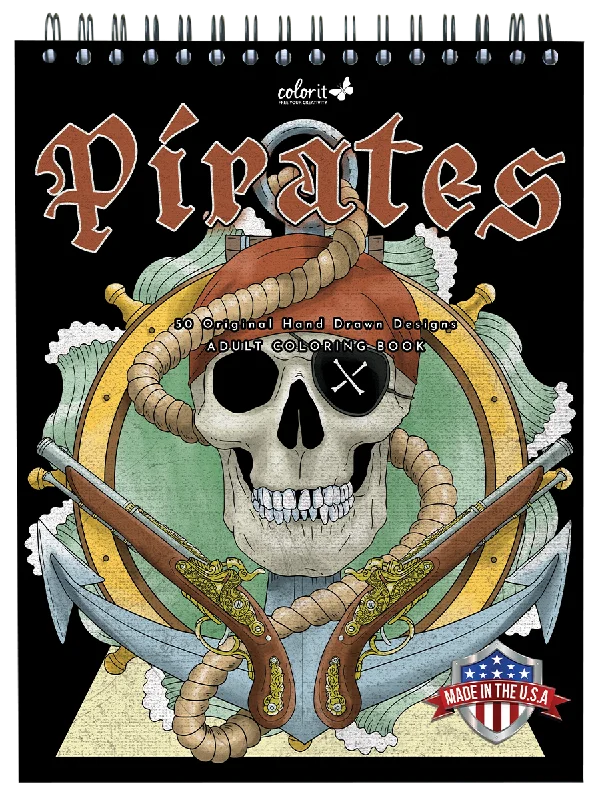 ColorIt Pirates Coloring Book for Adults by Patrick Bucoy