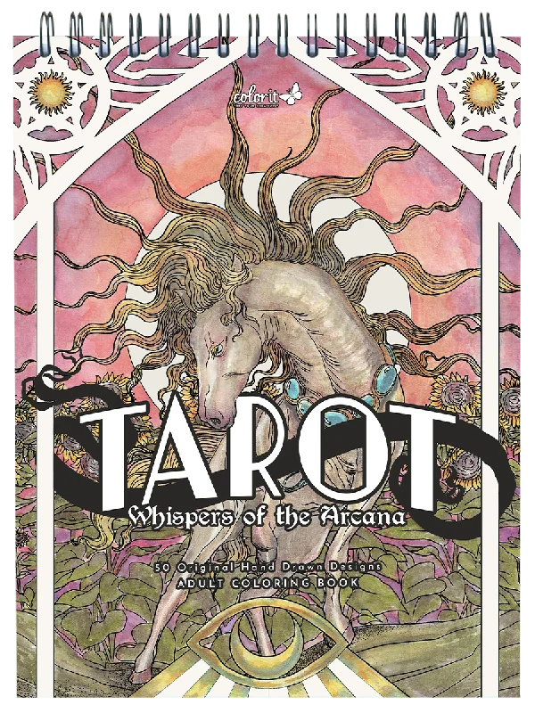 ColorIt Tarot: Whispers of the Arcana Adult Coloring Book by Kring Demetrio