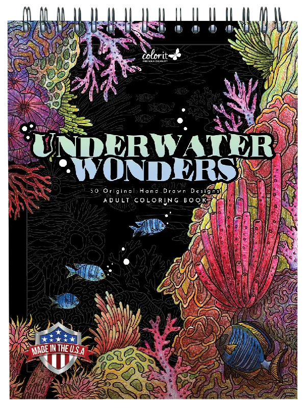 ColorIt Underwater Wonders Adult Coloring Book Illustrated By Hasby Mubarok