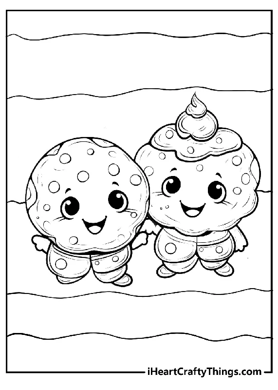 Cookies Coloring Book - 15 pages