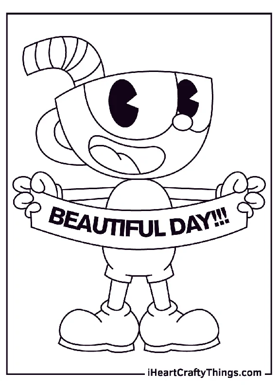 Cuphead Coloring Book - 15 pages