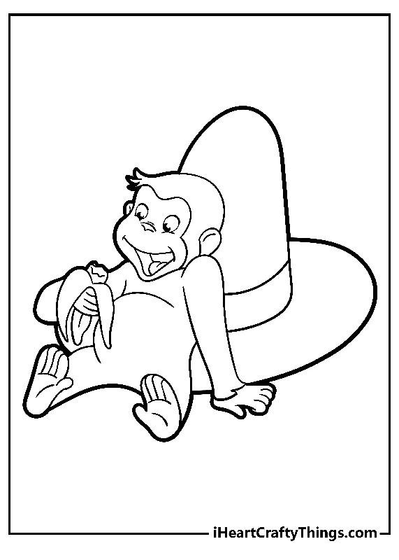 Curious George Coloring Book - 15 pages