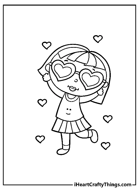 Cute Coloring Book - For Girls 15 pages