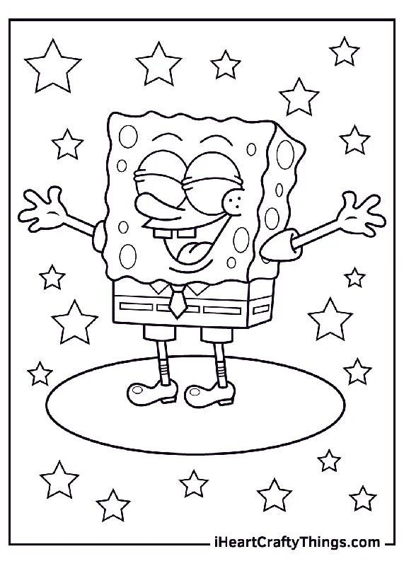 Spongebob Coloring Book - 20 pages