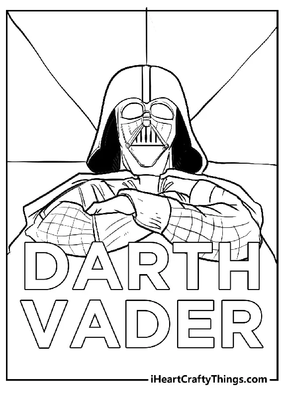 Darth Vader Coloring Book - 15 pages