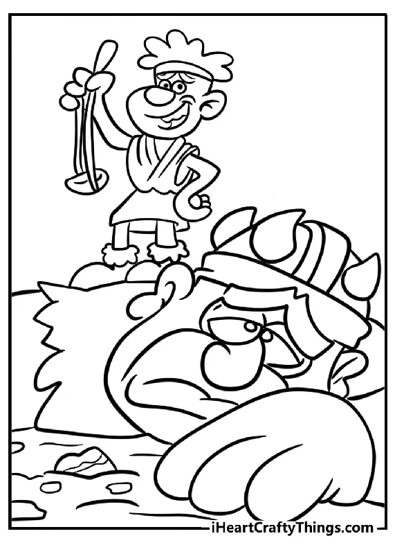 David And Goliath Coloring Book - 30 pages