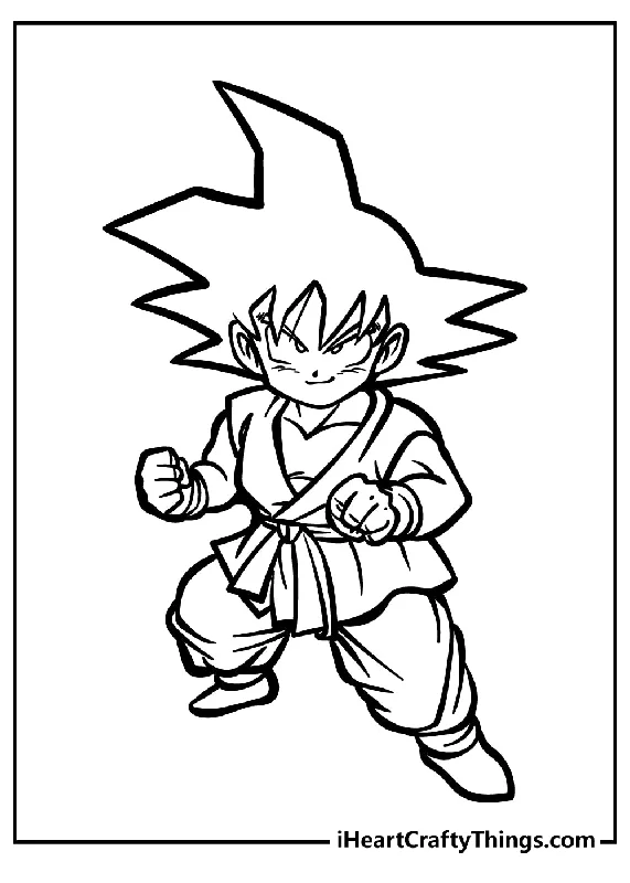 Dragon Ball Z Coloring Book - 30 pages