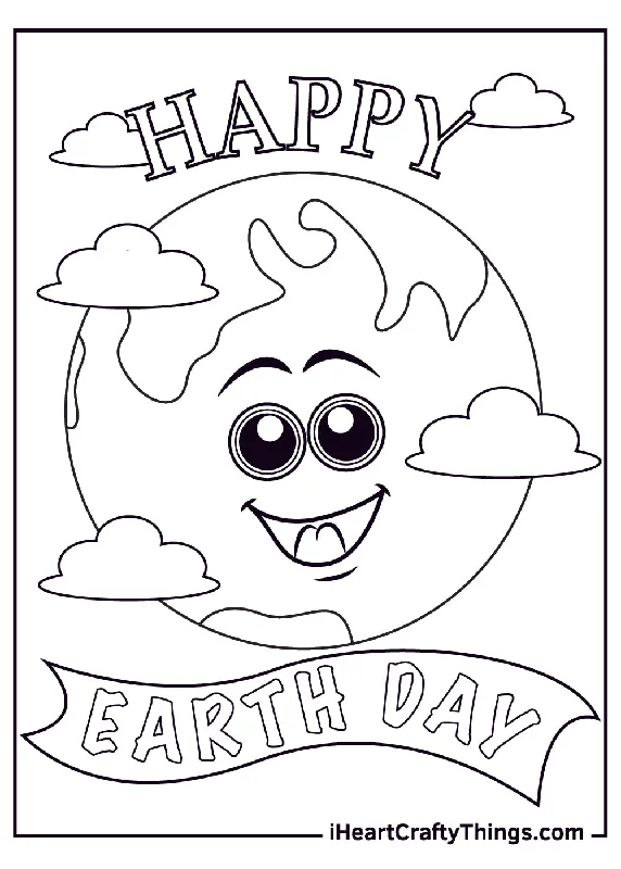 Earth Day Coloring Book - 10 pages