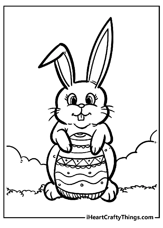 Easter Egg Coloring Book - 30 pages