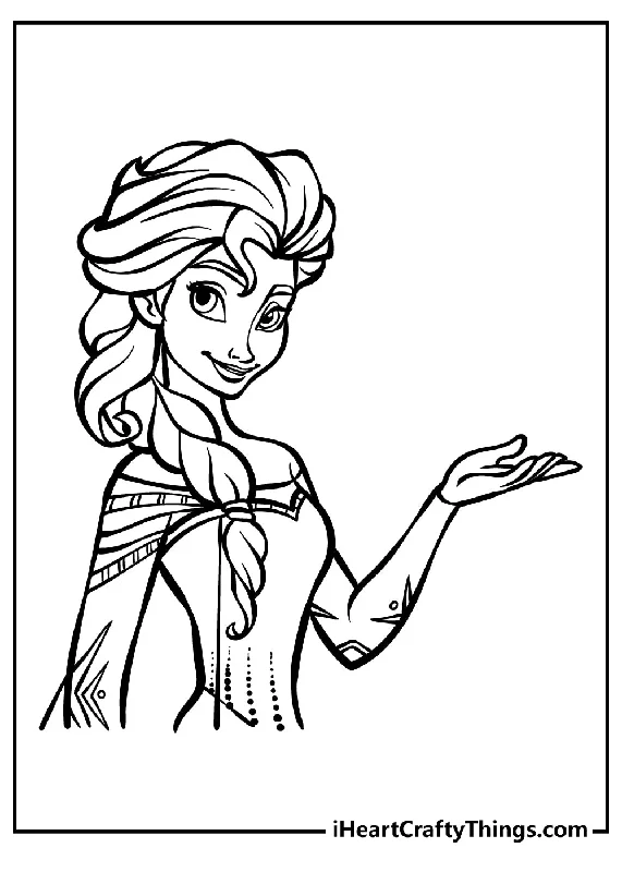 Elsa Coloring Book - 30 pages