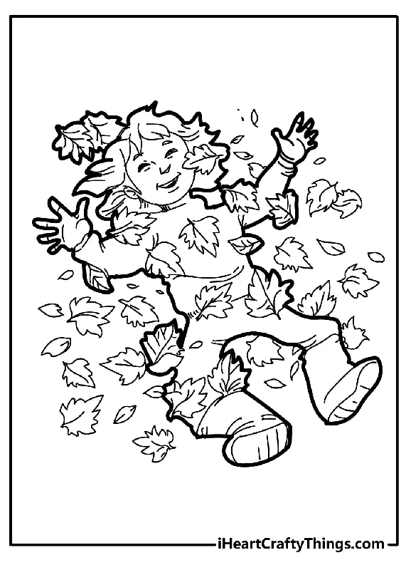 Fall Coloring Book - 47 pages