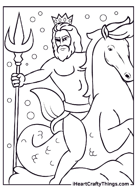 Fantasy And Mythology Coloring Book - 15 pages