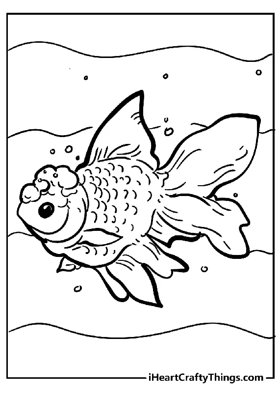 Fish Coloring Book - 35 pages