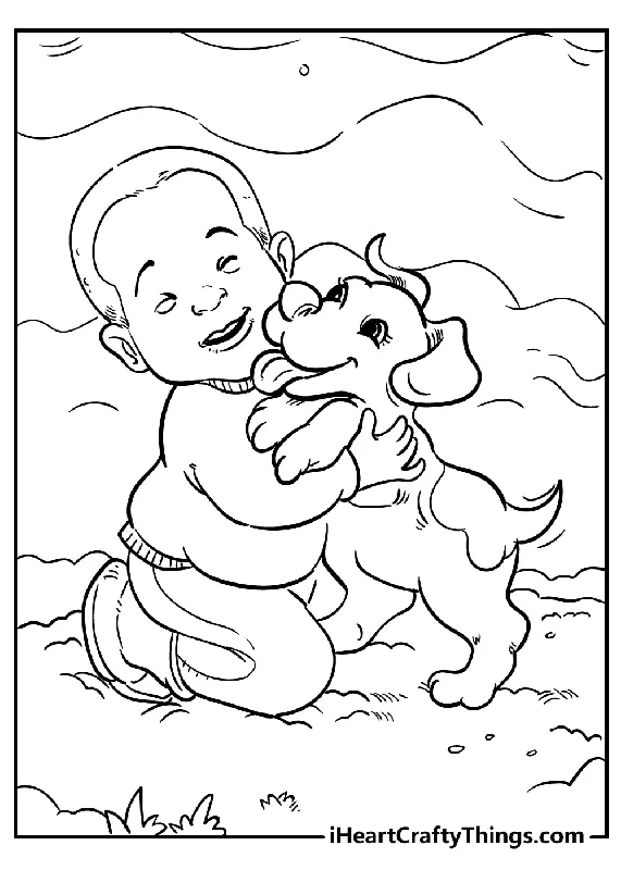 Boys Coloring Book - 40 pages