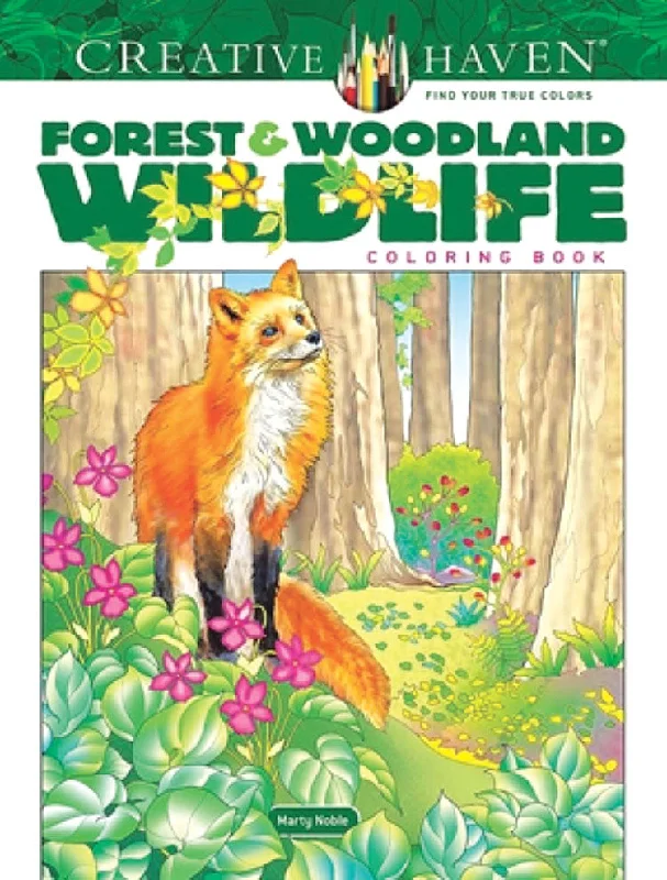 Forest & Woodland Wildlife Coloring Book