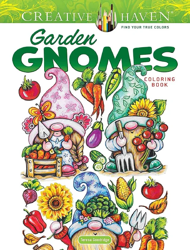 Garden Gnomes Coloring Book Creative Haven