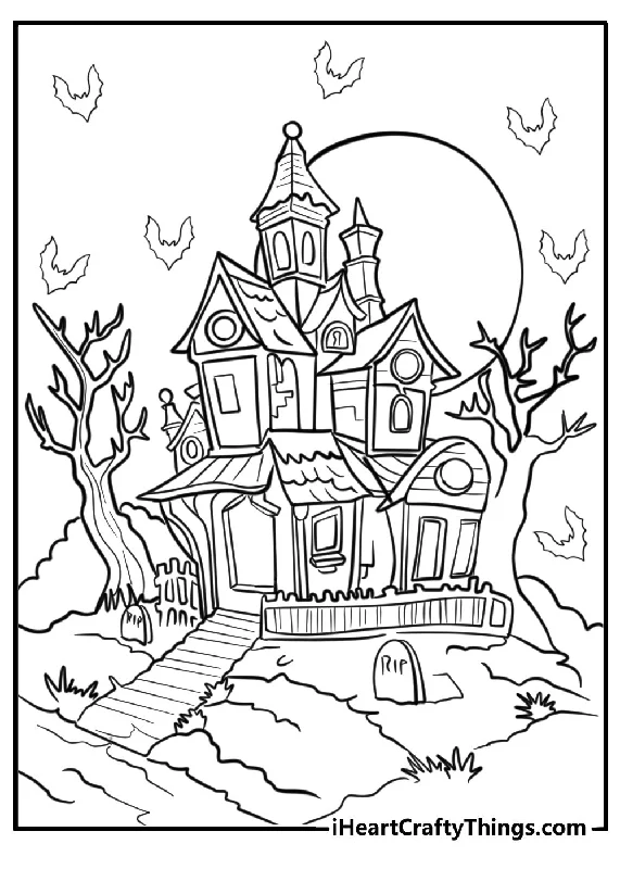 Gothic Coloring Book - 21 pages