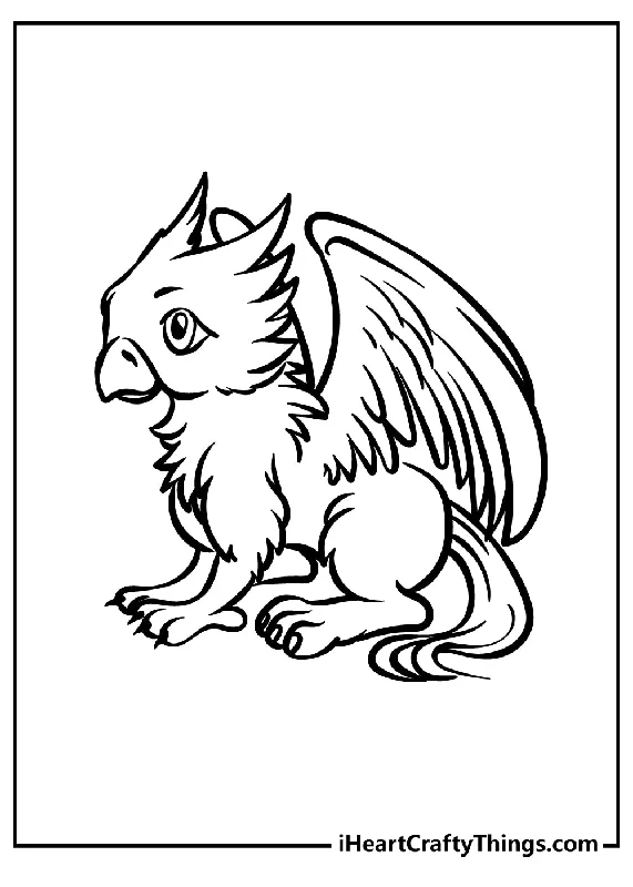 Griffin Coloring Book - 15 pages