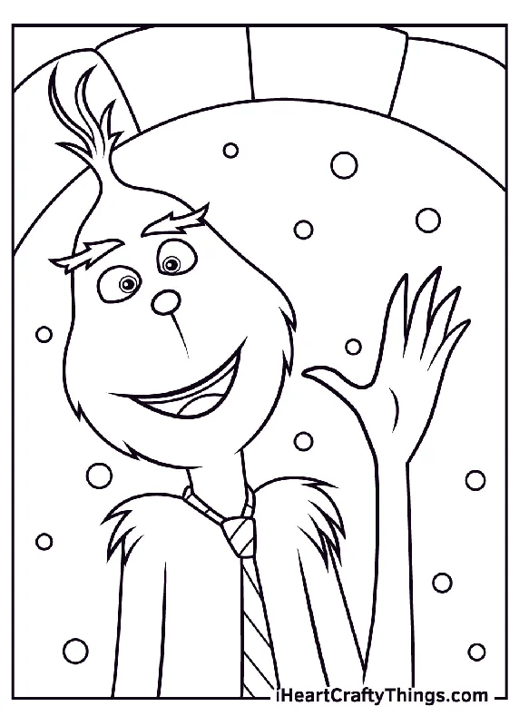 Grinch Coloring Book - 15 pages