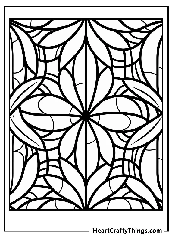 Hard Coloring Book - 15 pages