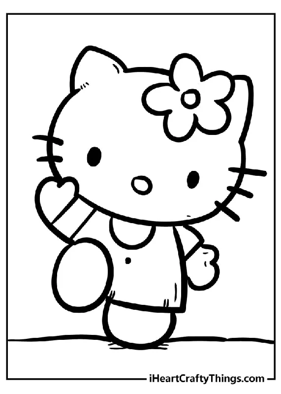 Hello Kitty Coloring Book - 50 pages